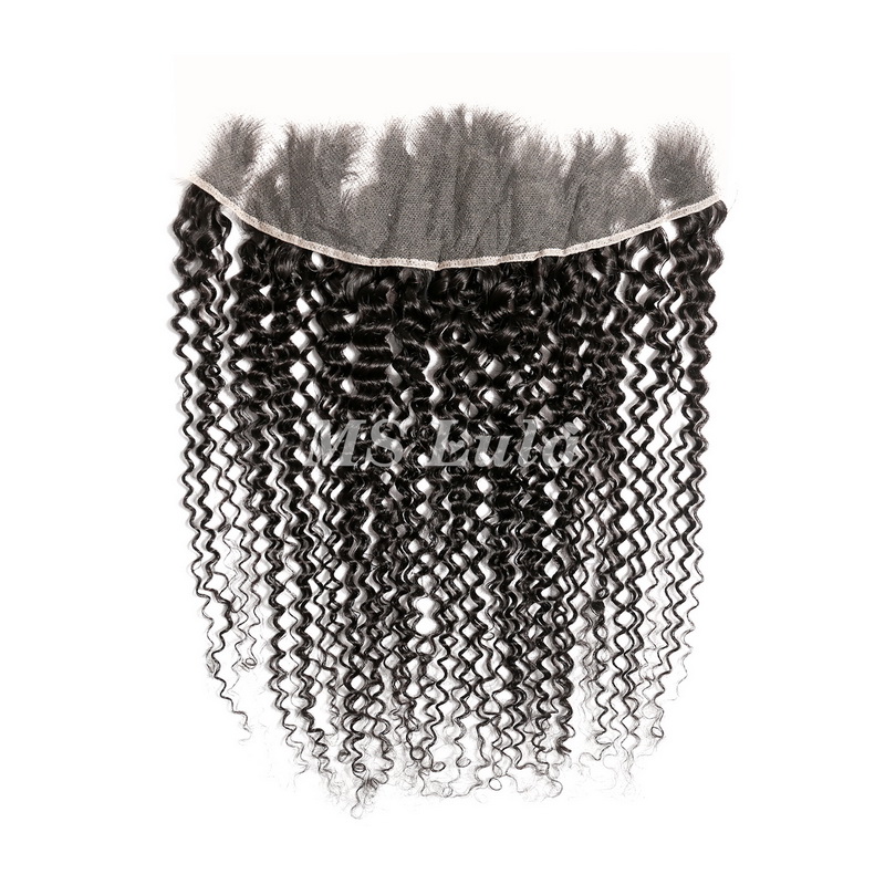 Virgin Human Hair Kinky Curly 13x4 13x6 HD Lace Frontal - 图片 3